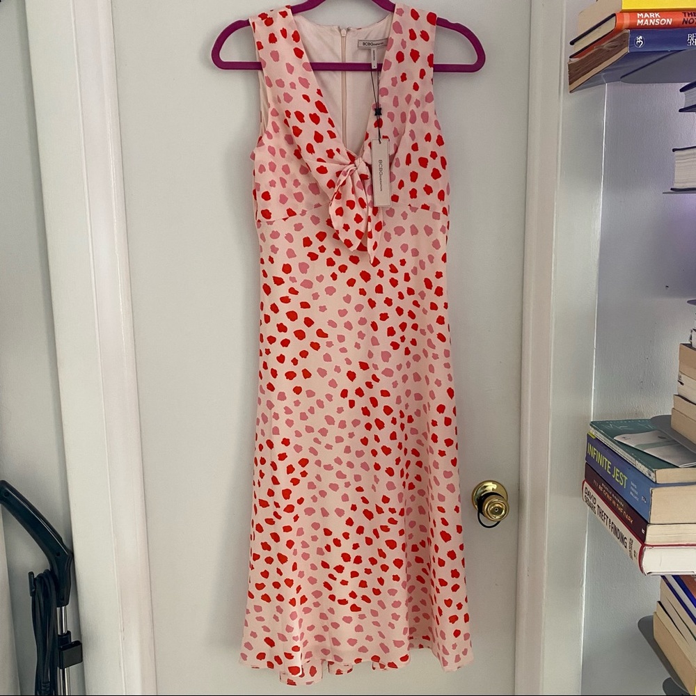 BCBG Adorable Pink Summer Dress Sz 8 BNWT